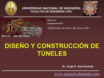 DiseÃ±o y ConstruccÃ³n de TÃºneles - Dr. Ing. Jorge Elias Alva Hurtado