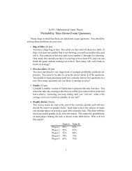 Probability Take-Home Exam Questions