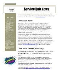 Service Unit News - Girl Scouts of Minnesota and Wisconsin Lakes ...
