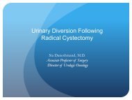 Urinary Diversion Following Radical Cystectomy Sia Daneshmand ...