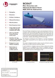 Mine Detection and Obstacle Avoidance Sonar NDS 3070 for ...