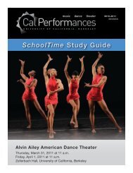 SchoolTime Study Guide - Cal Performances - University of ...