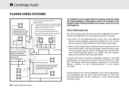 AP182742 CA Incognito Multi-Room Installation ... - Cambridge Audio