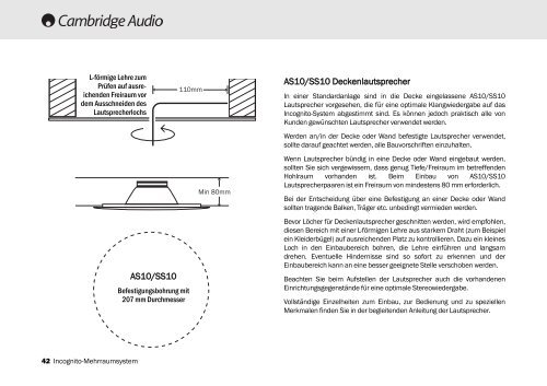 AP182742 CA Incognito Multi-Room Installation ... - Cambridge Audio