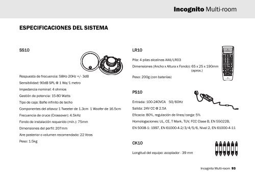 AP182742 CA Incognito Multi-Room Installation ... - Cambridge Audio