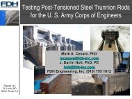 Testing Post-Tensioned Steel Trunnion Rods for the U. S. Army ...