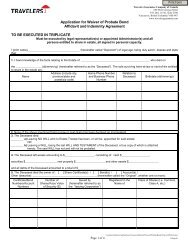 probate bond trout application waiver