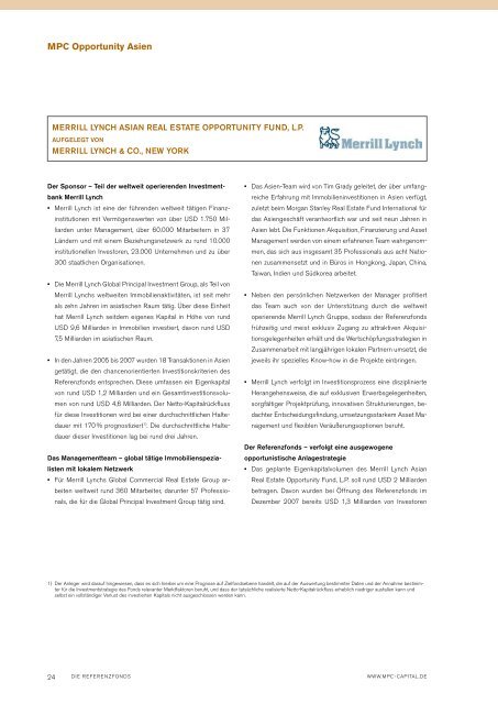 MPC Sachwert Rendite-Fonds Opportunity Asien - Porath Consult