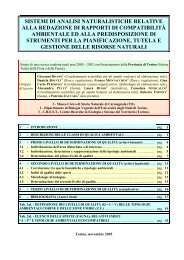 SISTEMI DI ANALISI NATURALISTICHE RELATIVE ... - Crestsnc.it