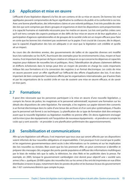 Législation sur les armes légères et de petit calibre - PoA-ISS