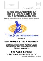 Clubblad FCC De IJsselcrossers - Website van Dave, Eefje, Jay en ...