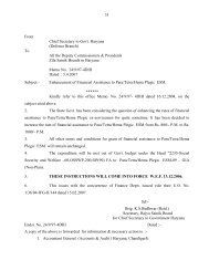 Grant of Financial - Chief Secretary, Haryana