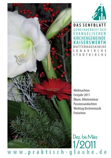 das senfblatt - Evangelische Kirchengemeinde Kaiserswerth