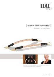 Bi-Wire Set Van den Hul - Elac