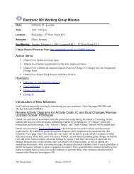 Electronic 901 Working Group Minutes Action Items Handouts ... - eRA