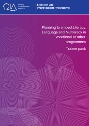 Planning to embed Literacy, Language and Numeracy in vocational ...