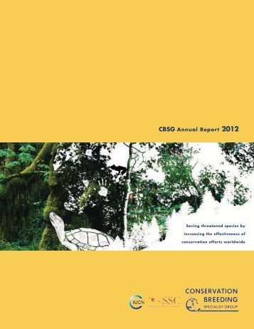 CBSG Annual Report 2012 - Zoo Outreach Organisation
