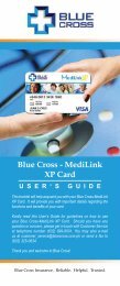 Blue Cross - MediLink XP Card