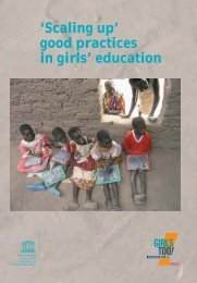 Scaling up good practices in girls' education; 2005 - unesdoc - Unesco