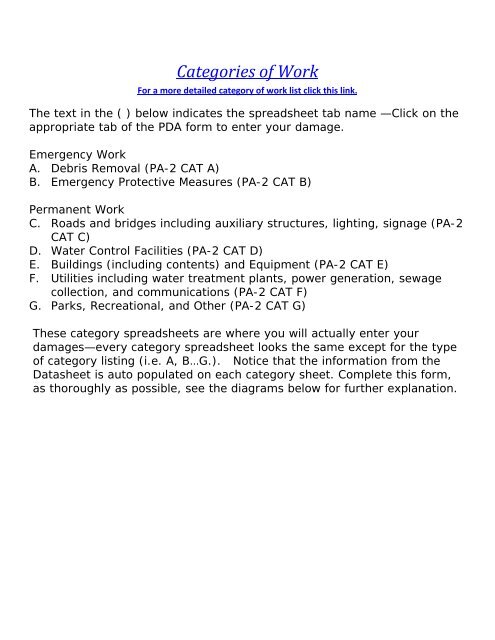 Preliminary Damage Assessment Form How to Guide