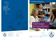 Pathways & Transitions Brochure - Bendigo Senior Secondary College
