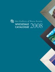 WHOLESALE CATALOGUE 2008 - Art Gallery of Nova Scotia