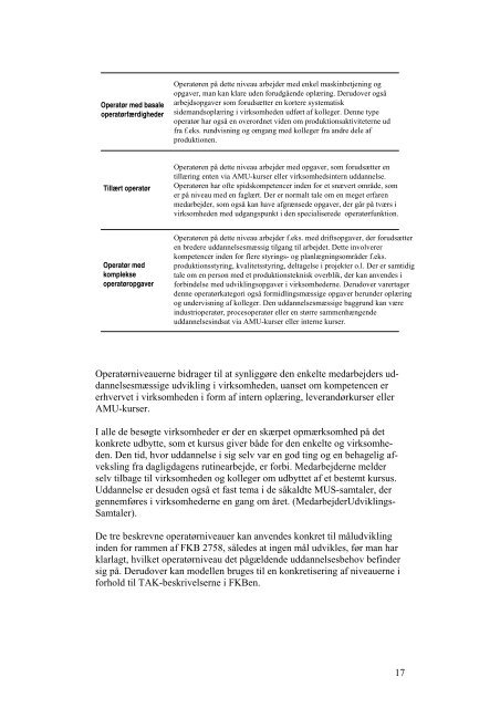 Analyse af kompetence- og uddannelsesbehov ... - New Insight A/S