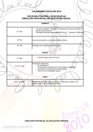 CALENDARIO ESCOLAR 2010 Actividades Docentes y ...