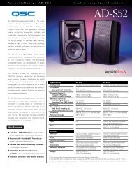 AD-S52& AD-S52T Specifications - AVsuperstore.com