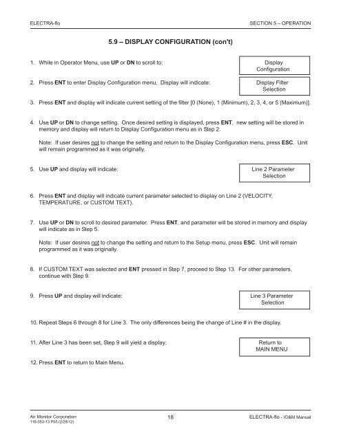 ELECTRA-flo - V1.5x - 9-19-11.PMD - Air Monitor Corporation