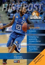 Vorbericht Company Cup powered by Infraserv ... - Fraport Skyliners