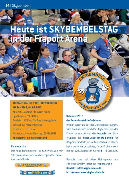 Vorbericht Company Cup powered by Infraserv ... - Fraport Skyliners