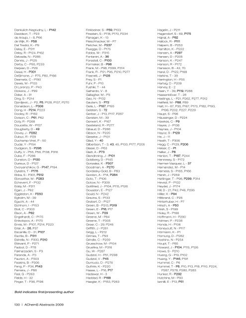 2009 Abstracts - Association for Chemoreception Sciences