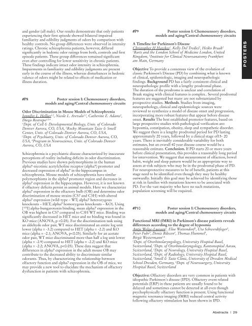 2009 Abstracts - Association for Chemoreception Sciences