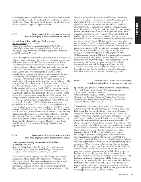 2009 Abstracts - Association for Chemoreception Sciences