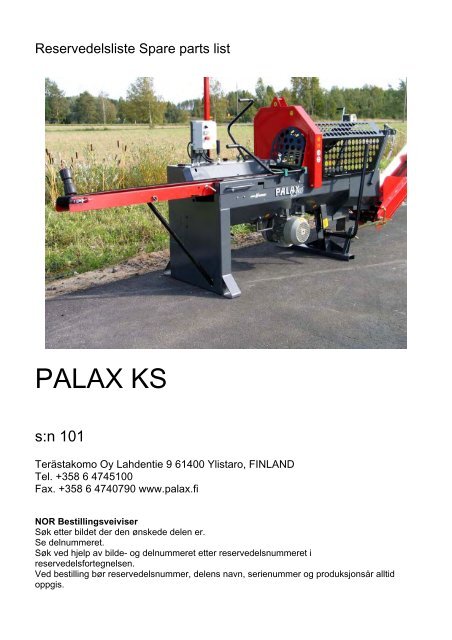 Palax KS 35 - NOA Maskin AS