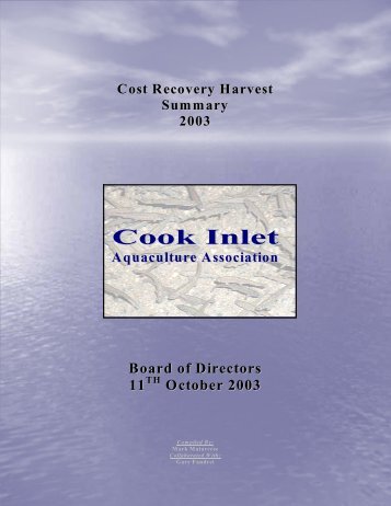 2003 - Cook Inlet Aquaculture