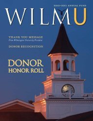 hONOr rOll - Wilmington University