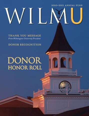 hONOr rOll - Wilmington University