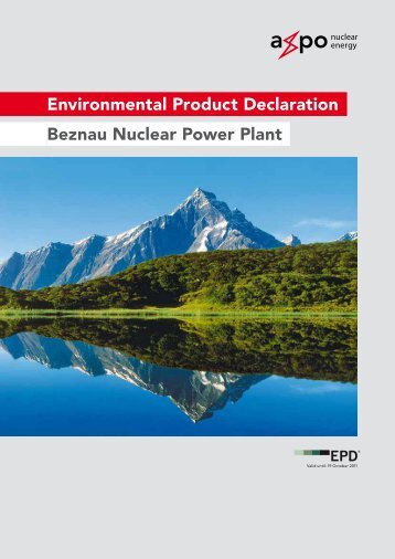 Environmental Product Declaration Beznau Nuclear Power Plant