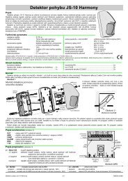 Detektor pohybu JS-10 Harmony - Webygroup