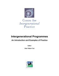 Intergenerational Programmes - An Introduction and Examples of ...