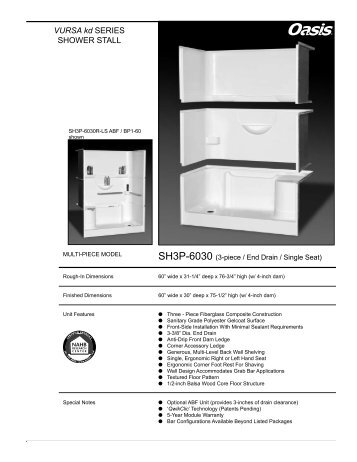 SH3P-6030 - Oasis Bath