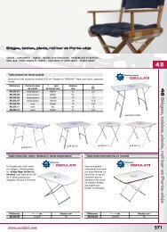 Catalogue Osculati 2008 chaises, tables, pieds, roll-bar, pupitre de ...