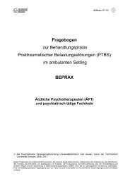 im ambulanten Setting BEPRAX - AG Psychiatrische ...