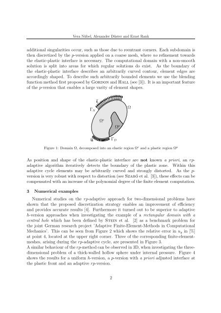 an rp-adaptive finite element discretization applied to physically non ...