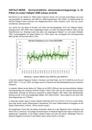 HISTALP-NEWS: Durchschnittliche ... - ZAMG