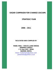 sugar campaign for change (sucam) strategic plan ... - Sucre Ethique