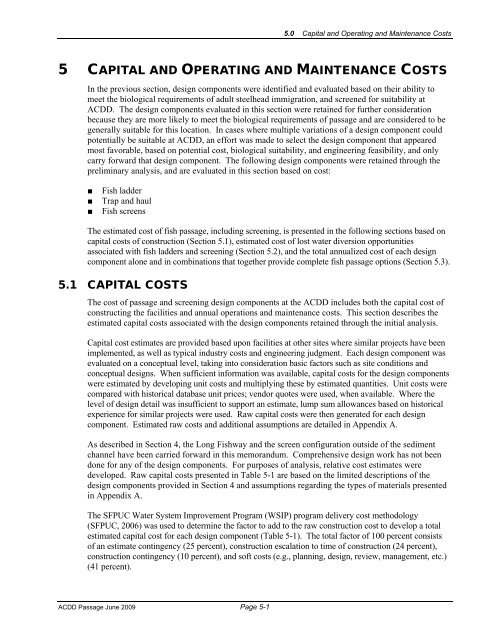 Feasibility of Fish Passage at Alameda Creek Diversion Dam