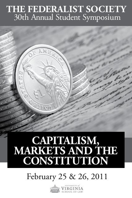 CAPITALISM, MARKETS AND THE CONSTITUTION - University of ...